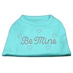 Be Mine Rhinestone Shirts Aqua L