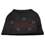 Be Mine Rhinestone Shirts Black L