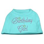 Birthday Girl Rhinestone Shirt Aqua L