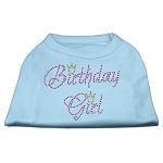 Birthday Girl Rhinestone Shirt Baby Blue L