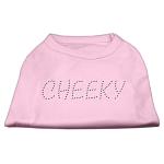 Cheeky Rhinestone Shirt Light Pink L