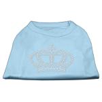 Rhinestone Crown Shirts Baby Blue L