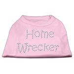 Home Wrecker Rhinestone Shirts Light Pink L