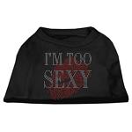 I'm Too Sexy Rhinestone Shirts Black L