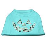 Jack O' Lantern Rhinestone Shirts Aqua L