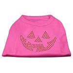 Jack O' Lantern Rhinestone Shirts Bright Pink L