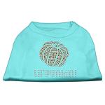 Lil' Punkin' Rhinestone Shirts Aqua L