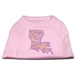 Louisiana Rhinestone Shirts Light Pink L