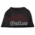 Outlaw Rhinestone Shirts Black L