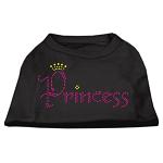 Princess Rhinestone Shirts Black L