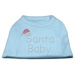 Santa Baby Rhinestone Shirts Baby Blue L