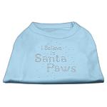 I Believe in Santa Paws Shirt Baby Blue L