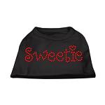 Sweetie Rhinestone Shirts Black L