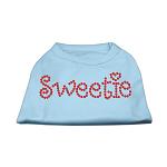 Sweetie Rhinestone Shirts Baby Blue L