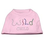 Wild Child Rhinestone Shirts Light Pink L