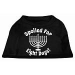 Spoiled for 8 Days Screenprint Dog Shirt Black Lg