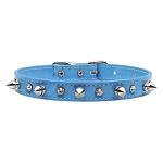 Patent Crystal and Spike Collars Baby Blue 12