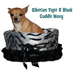 Siberian Tiger Reversible Snuggle Bugs Pet Bed, Bag, and Car Seat in One