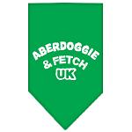 Aberdoggie UK Screen Print Bandana Emerald Green Large