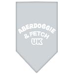 Aberdoggie UK Screen Print Bandana Grey Large