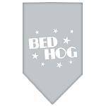 Bed Hog Screen Print Bandana Grey Large
