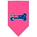 Bone Flag Australian Screen Print Bandana Bright Pink Large