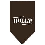 Bully Screen Print Bandana Cocoa Large