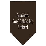 Can't Hold My Licker Screen Print Bandana Cocoa Large