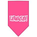 Ehrmagerd Screen Print Bandana Bright Pink Large