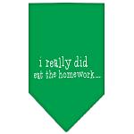 I really did eat the Homework Screen Print Bandana Emerald Green Large