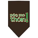 Pog Mo Thoin Screen Print Bandana Cocoa Large