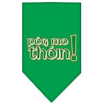 Pog Mo Thoin Screen Print Bandana Emerald Green Large