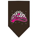 I'm a Princess Screen Print Bandana Cocoa Large