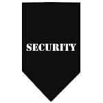 Security Screen Print Bandana Black Large