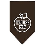Teachers Pet Screen Print Bandana Cocoa Large