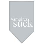 Vampires Suck Screen Print Bandana Grey Large