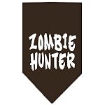 Zombie Hunter Screen Print Bandana Cocoa Large