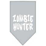 Zombie Hunter Screen Print Bandana Grey Large