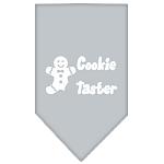 Cookie Taster Screen Print Bandana Grey Large