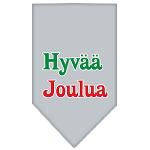 Hyvaa Joulua Screen Print Bandana Grey Large