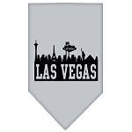 Las Vegas Skyline Screen Print Bandana Grey Large