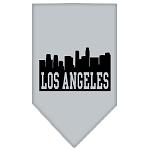 Los Angeles Skyline Screen Print Bandana Grey Large
