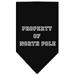 Property of North Pole Screen Print Bandana Black Large