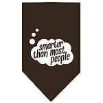 Smarter then most People Screen Print Bandana Cocoa Large