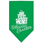 Wedding Crasher Screen Print Bandana Emerald Green Large