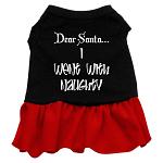 Went With Naughty Screen Print Dress Black with Red Lg