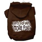 Dirty Dogs Screen Print Pet Hoodies Brown Size Lg