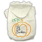 Lil Punkin Screenprint Hoodie Cream L