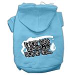 My Kind of Gas Screen Print Pet Hoodies Baby Blue L