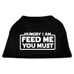 Hungry I am Screen Print Shirt Black Lg